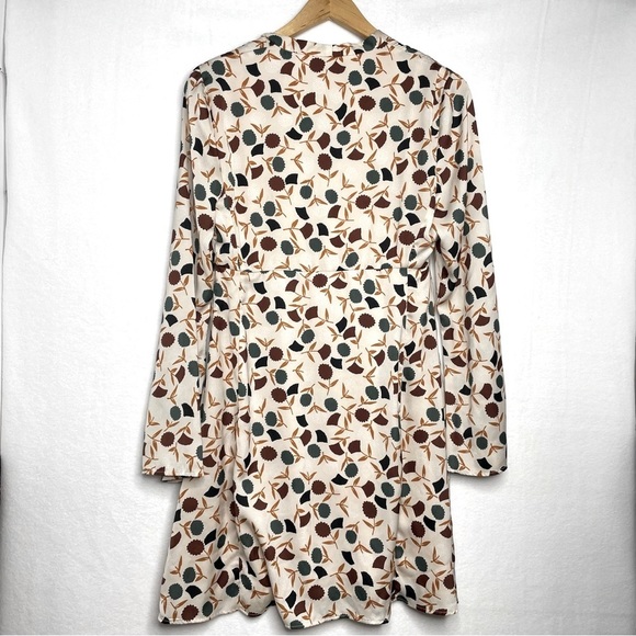 𝅺MNG by Mango silk-like flowing dress wish retro vibe—size 4 - Picture 7 of 13